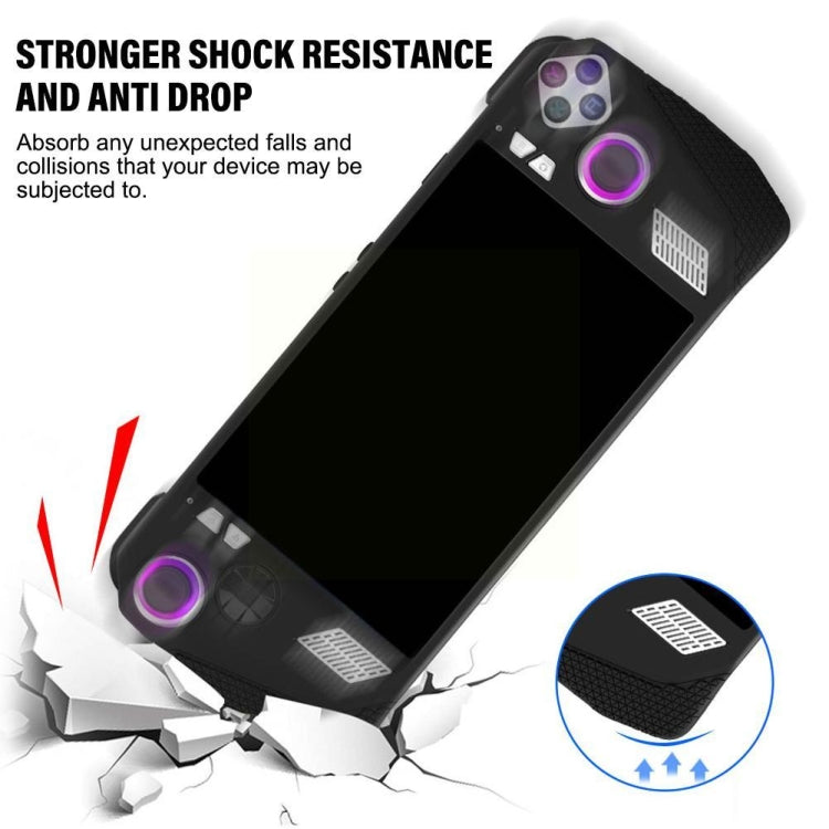 For ASUS ROG Ally Handheld Game Console Silicone Drop-proof Protective Case All-inclusive Case(Black) - Cases by PMC Jewellery | Online Shopping South Africa | PMC Jewellery | Buy Now Pay Later Mobicred