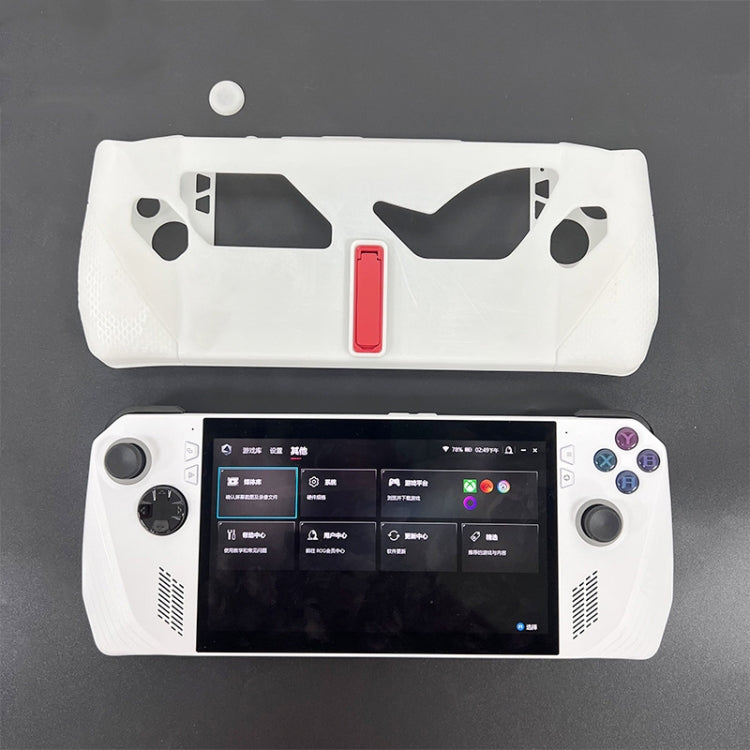 For ASUS ROG Ally Handheld Game Console Silicone Drop-proof Protective Case All-inclusive Case(Black) - Cases by PMC Jewellery | Online Shopping South Africa | PMC Jewellery | Buy Now Pay Later Mobicred