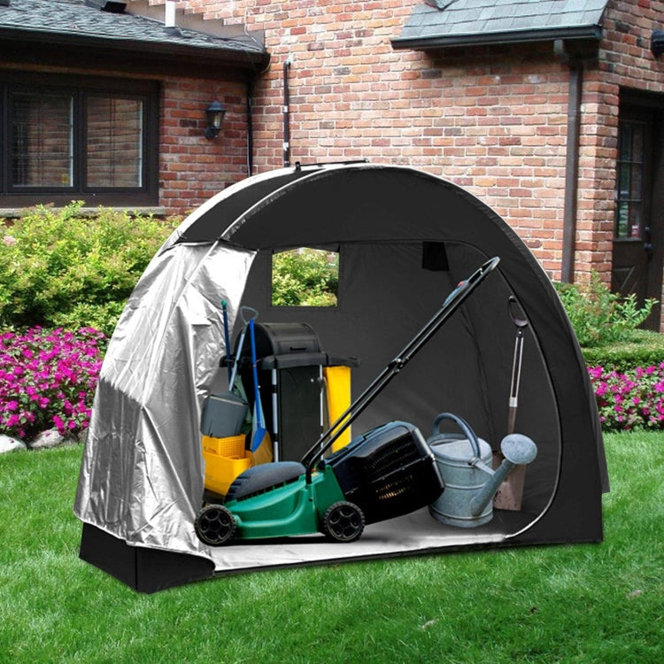 Outdoor Water-resistant Bicycle Storage Shed Oxford 210D Heavy Duty Bike Tent(Black)