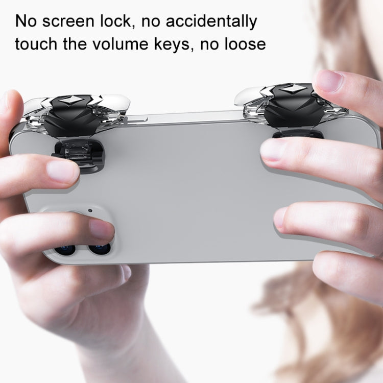 1pair Alloy Transparent Mechanical Buttons Mobile Phone Auxiliary Game Handle Gamepad Peripheral - Handle Shooter by PMC Jewellery | Online Shopping South Africa | PMC Jewellery