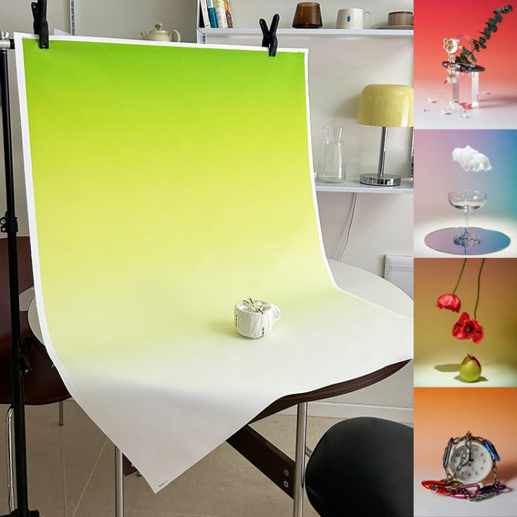 106x144cm Gradient Background Paper Photography Portrait Photo Props(Green Lotus) - Gradient Color by PMC TechLife | Online Shopping South Africa | PMC TechLife | Buy Now Pay Later Mobicred