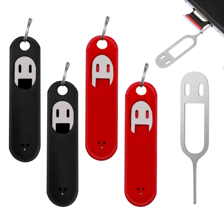 Eject Sim Card Tray Open Pins Needle Keychain Tool With Silicone Case(White) - free shipping - PMC Jewellery - Order now!