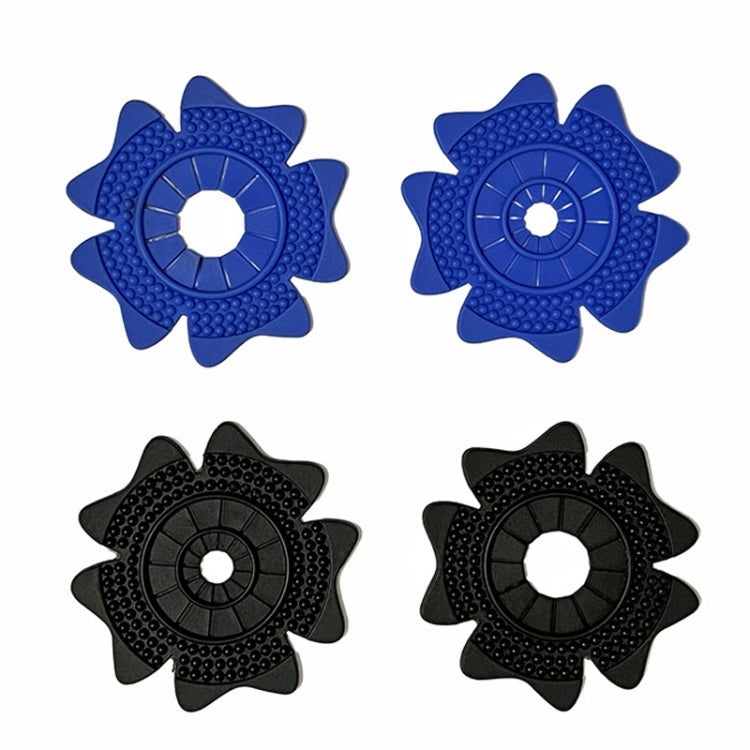 4sets Car Universal Wiper Hole Protective Cover PVC Dustproof Snowproof Wiper Pad(Blue Big Hole)