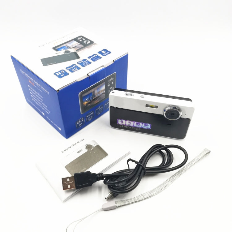 2.4 Inch IPS Screen 40 Million Pixel Digital Camera 16X Digital Zoom Video Macro Portable Camera(Black Standard) - free shipping - PMC TechLife - Order now!