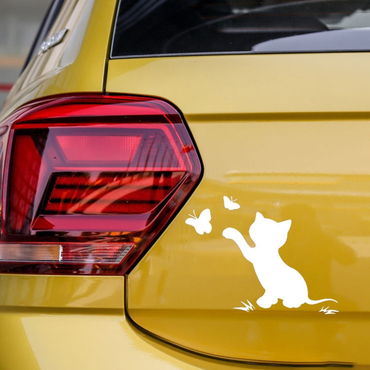 10pcs Disc Cat Reflective Scratch Body Sticker(Black) - free shipping - PMC TechLife - Order now!