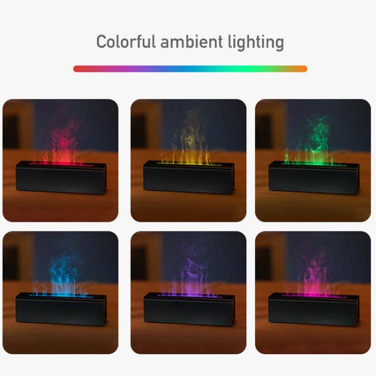 DQ711 Flame Aromatherapy Diffuser Quiet USB Air Humidifier(White)