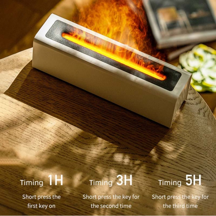 DQ711 Flame Aromatherapy Diffuser Quiet USB Air Humidifier(White)