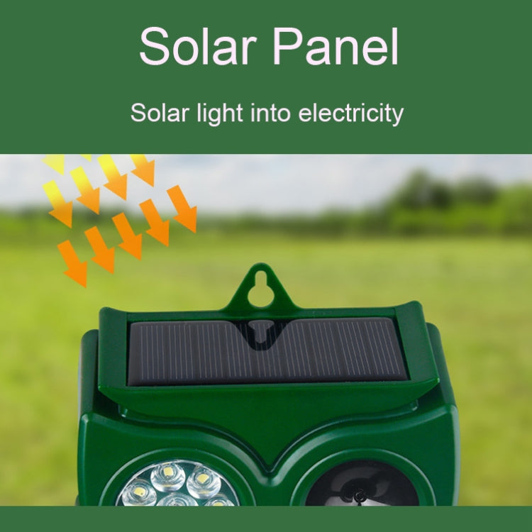 14LEDs Solar Ultrasonic Rat Repeller Outdoor Multifunctional Infrared Sensor Repeller