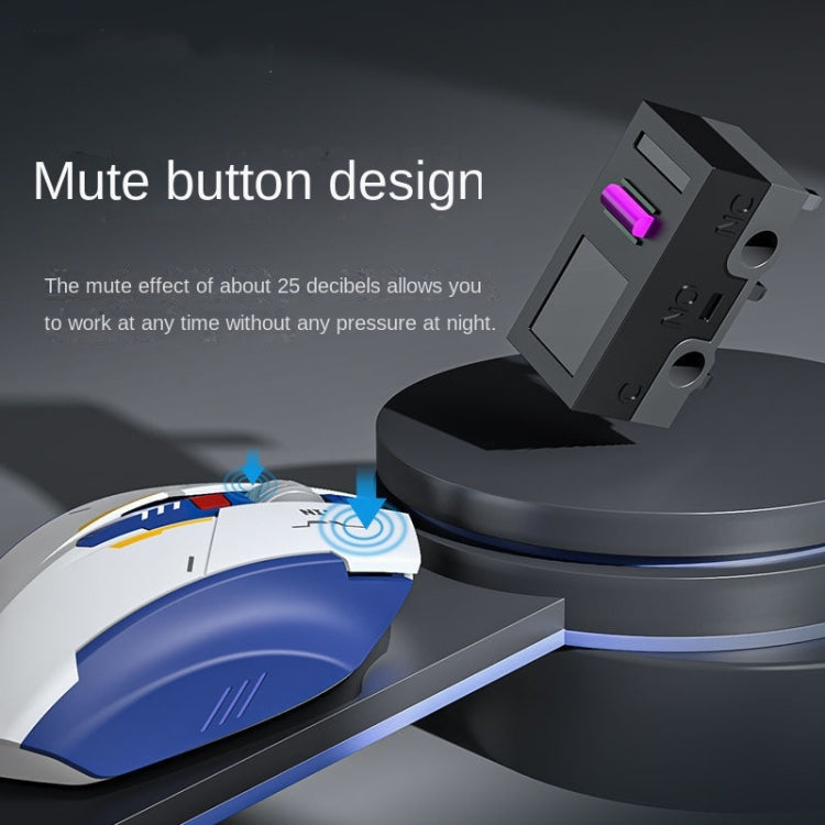 Inphic F9 Mecha Wireless Mouse Charging Office Game Mouse(Single Model 2.4G) - free shipping - PMC Jewellery - Order now!