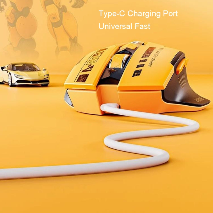 Inphic A9 Bluetooth 3 Mode Mouse Silent Charging Mechanical Feel Wireless Mouse - free shipping - PMC Jewellery - Order now!