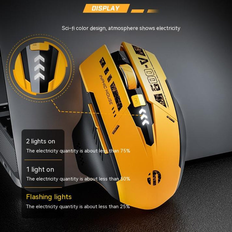Inphic A9 Bluetooth 3 Mode Mouse Silent Charging Mechanical Feel Wireless Mouse - free shipping - PMC Jewellery - Order now!