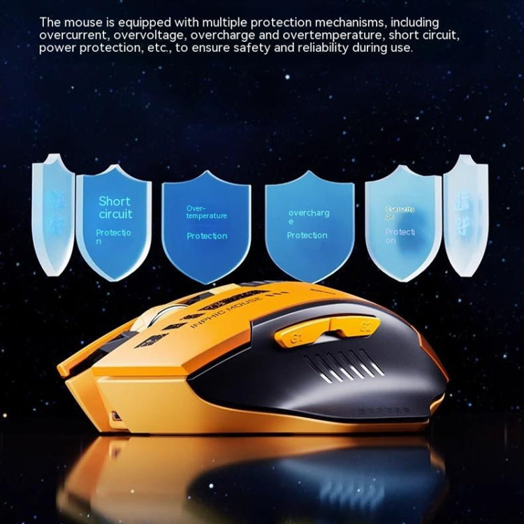 Inphic A9 Bluetooth 3 Mode Mouse Silent Charging Mechanical Feel Wireless Mouse - free shipping - PMC Jewellery - Order now!
