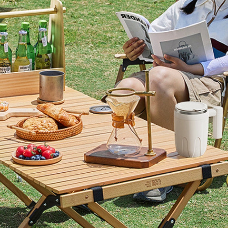 Automatic Stainless Steel Stirring Cup Portable Coffee Mug Magnetic Mug(White) - free shipping - PMC TechLife - Order now!