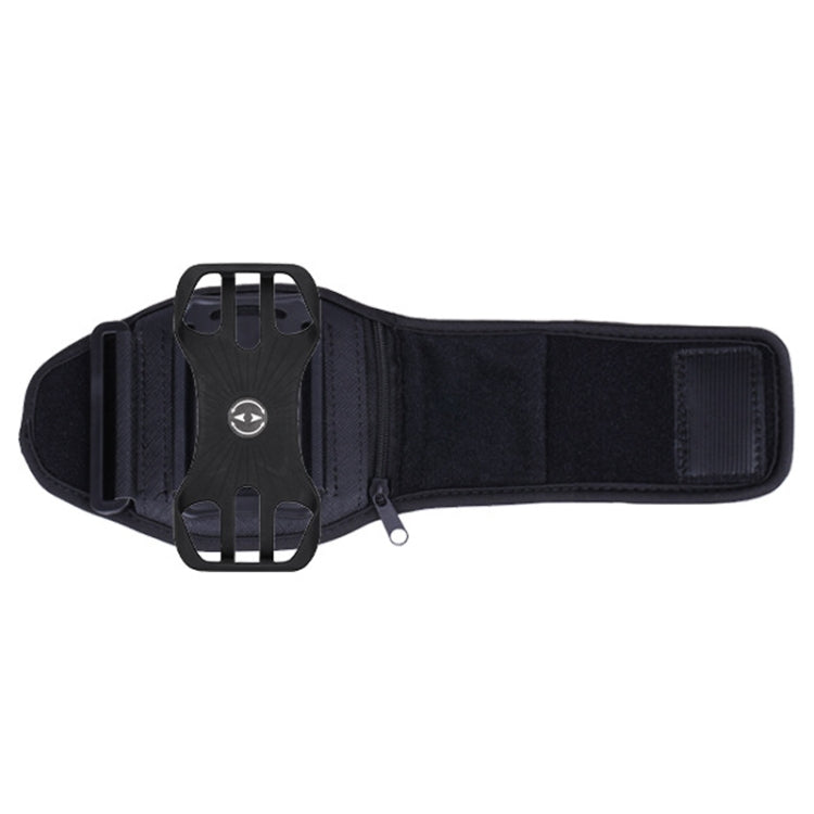 For 4.5-7 inch Phone Zipper Pocket Removable Rotating Arm Belt Bag Running Riding Phone Case(4 Claw Black) - Other by PMC Jewellery | Online Shopping South Africa | PMC Jewellery | Buy Now Pay Later Mobicred