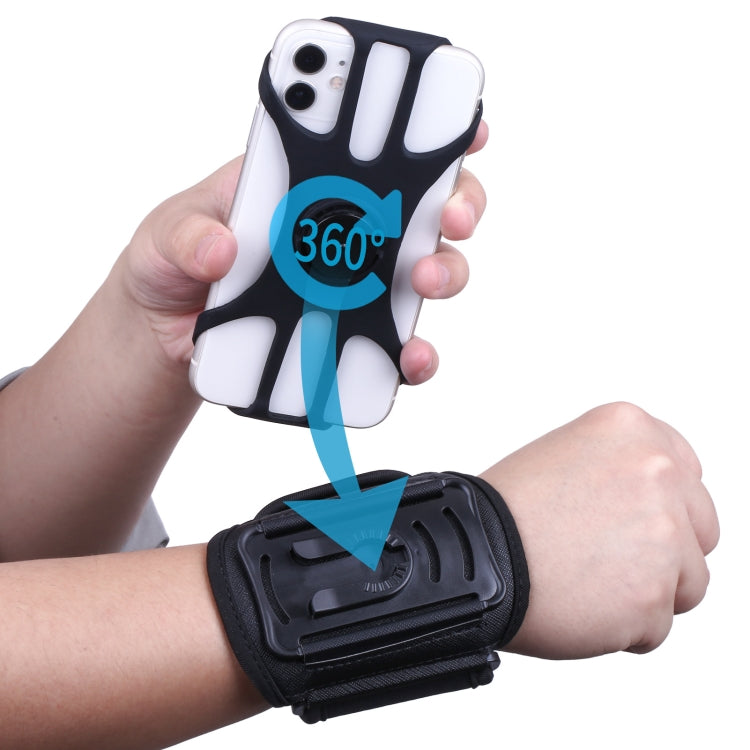 For 4.5-7 inch Phone Zipper Pocket Removable Rotating Arm Belt Bag Running Riding Phone Case(4 Claw Black) - Other by PMC Jewellery | Online Shopping South Africa | PMC Jewellery | Buy Now Pay Later Mobicred