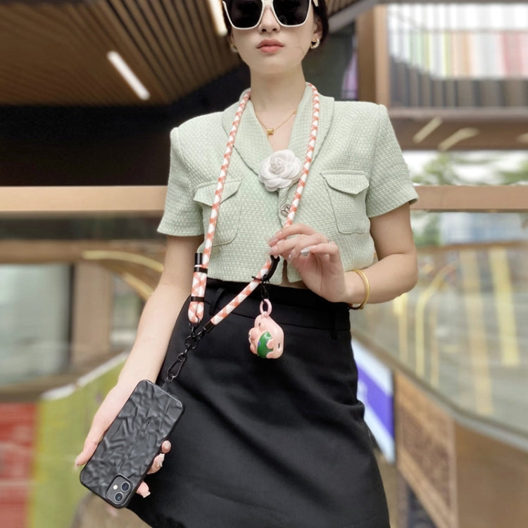 10mm Thick Rope Mobile Phone Anti-Lost Adjustable Lanyard Spacer(Fluorescent Green Black) - Lanyards & Wrist Straps by PMc TechLife | Online Shopping South Africa | PMc TechLife | Buy Now Pay Later Mobicred