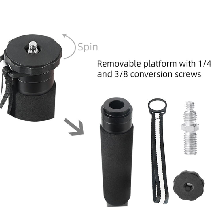 BEXIN P285C Carbon Fiber DSLR Camera Monopod Mountaineering Stick Photography Selfie Holder