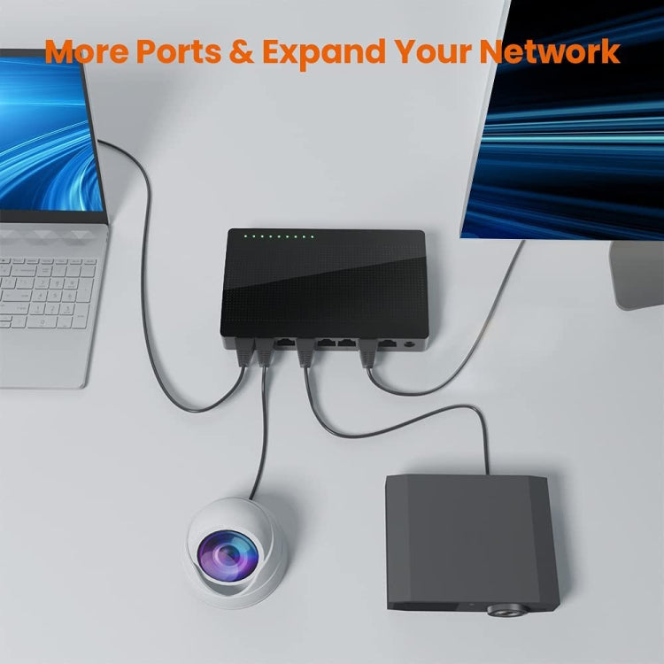 Tenda SG108 100/1000M Desktop Network Switch 8 Port Gigabit Desktop Switch Ethernet Switch LAN Hub(US Plug) - free shipping - PMC Jewellery - Order now!