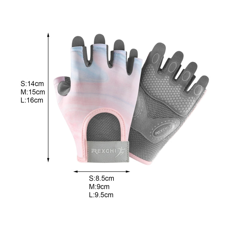 Yoga Sports Gloves Non-slip Shock-absorbing Half-finger Anti-cocoon Gloves, Size: M(Sakura Pink) - free shipping - PMC TechLife - Order now!