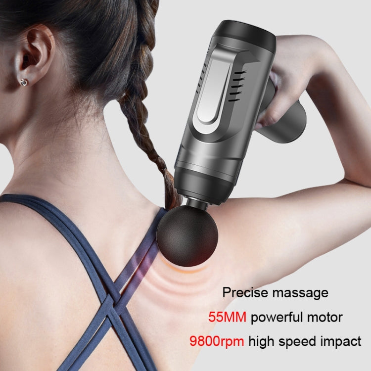 Konka 6 Speed Intelligent Fascia Gauge Muscle Relaxation Massager With 4 Massage Heads(Upgraded Model Green)