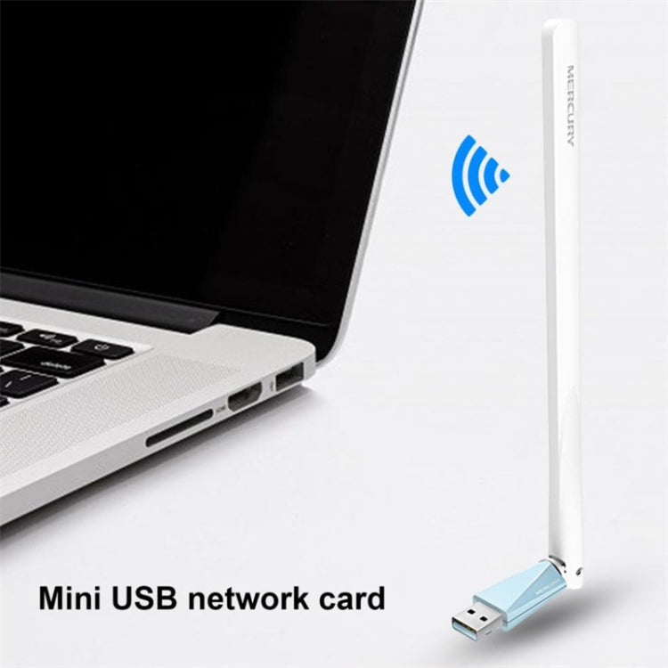 MERCURY MW150UH Mini USB Wireless Network Card Desktop Computer Laptop Wifi Receiver - free shipping - PMC Jewellery - Order now!