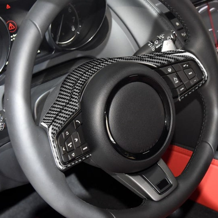 For Jaguar F-TYPE 2013+ Left And Right Drive Universal Steering Wheel Cover Sticker(Black)