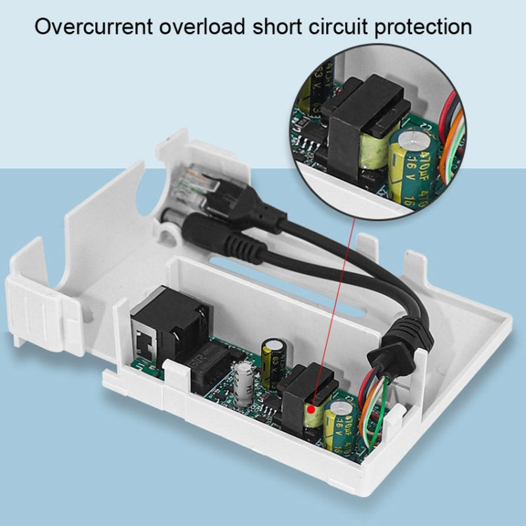 POE-4812FG 48V To 12V Isolated Standard POE Splitter Outdoor Monitoring Waterproof Power Supply Module - Cable & Adapter by PMC Jewellery | Online Shopping South Africa | PMC Jewellery
