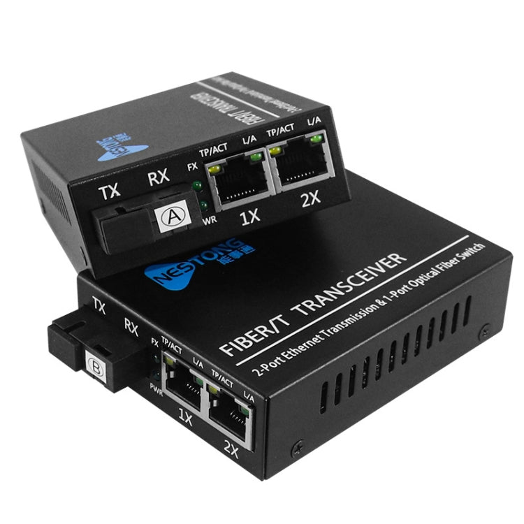 NESTONG 100M Single-Mode Fiber Optic Transceiver POE Photoelectric Converter,CN Plug