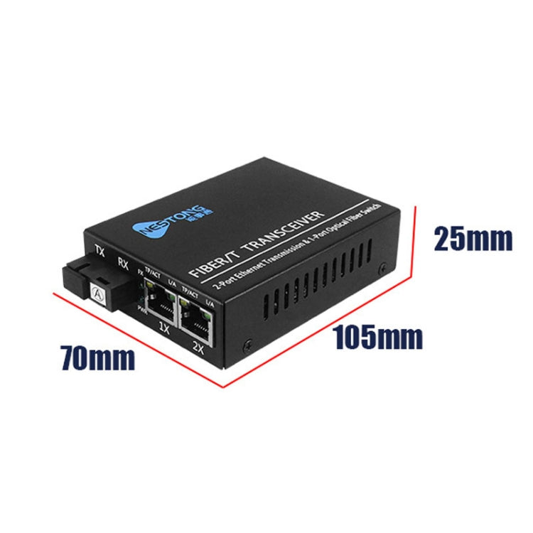 NESTONG Gigabit Single-mode Fiber Optic Transceiver POE Photoelectric Converter,CN Plug