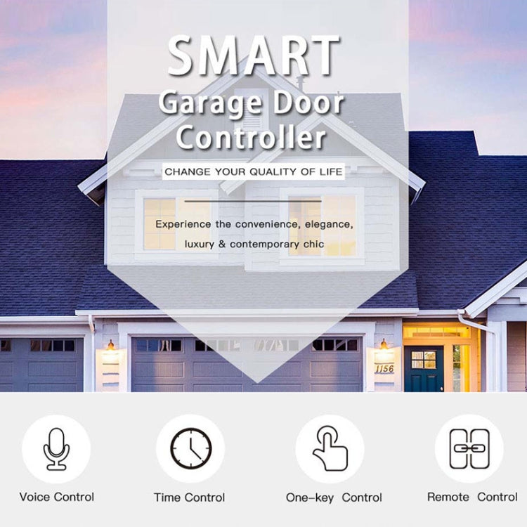 Tuya APP Remote Control WIFI Smart Garage Door Controller, Specification: EU Plug