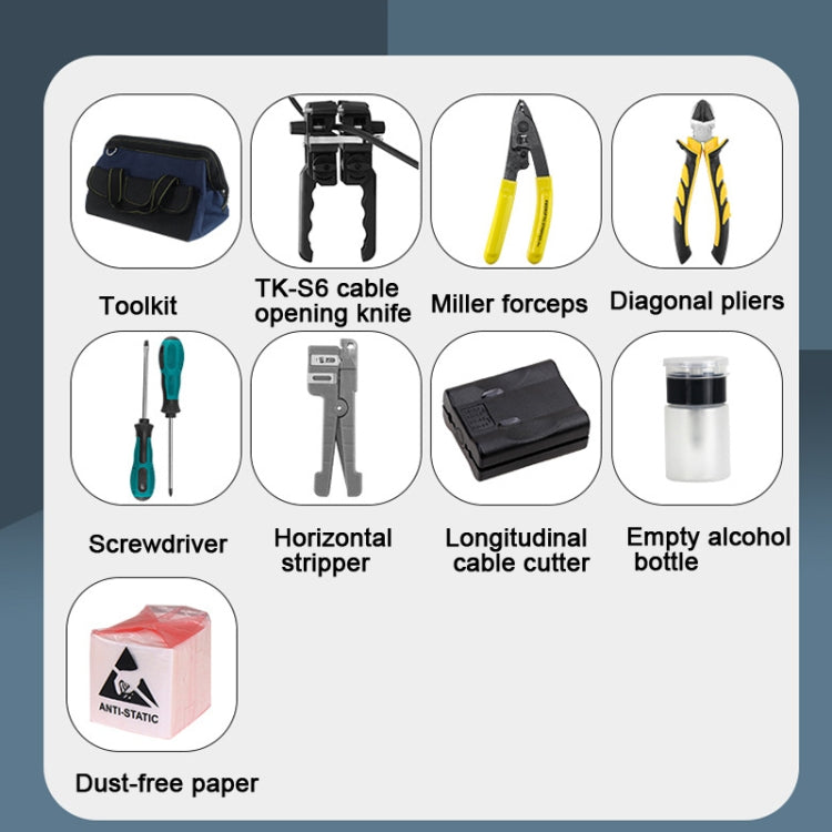 YH-G10 10-in-1 Fiber Optic Tool Kit TK-S6 Cable Knife and Stripping Kit
