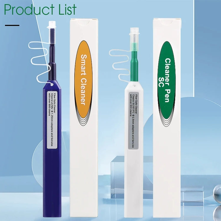 2pcs /Set Fiber Optic Cleaning Pen Endface Cleaner Fiber Optic Cleaning Tool for 1.25mm LC/Mu and 2.5mm SC/ST/FC(SC+LC) - Lan Cable and Tools by PMC TechLife | Online Shopping South Africa | PMC TechLife | Buy Now Pay Later Mobicred