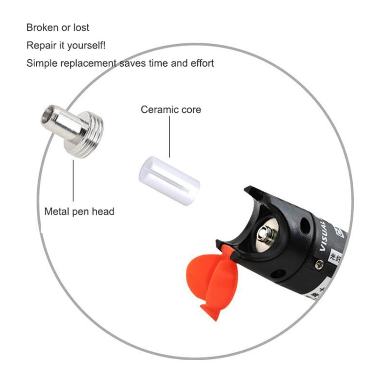 10pcs 5mm Ceramic Core Replacement Parts For Fiber Optic Visual Fault Locator - Adapter by PMC Jewellery | Online Shopping South Africa | PMC Jewellery | Buy Now Pay Later Mobicred