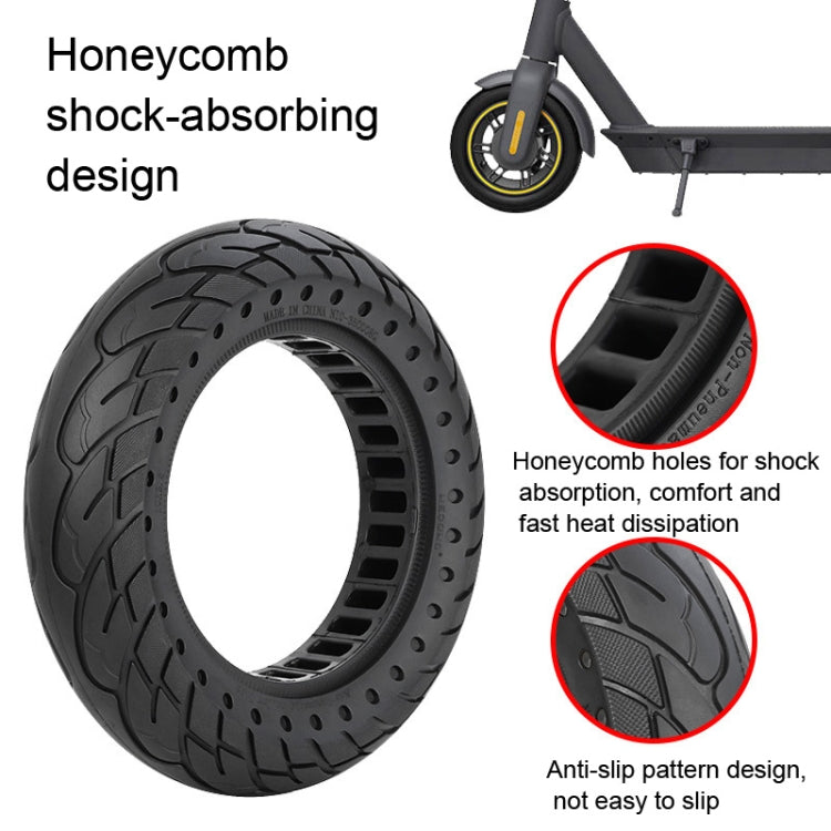 For Kugoo M4 Electric Scooter 10 Inch Inflatable Honeycomb Solid Run-flat Tire(36mm Slot Yellow)