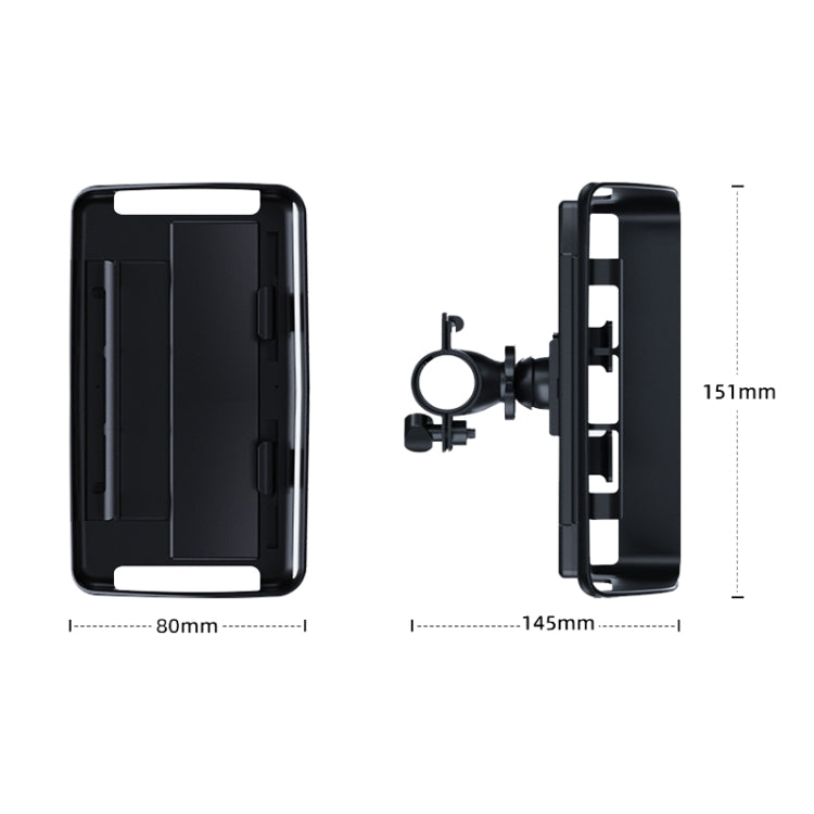 Rotatable Bicycle and Motorcycle Anti-shake Fixed Mobile Phone Holder with Sun Visor, Style: Classic Model