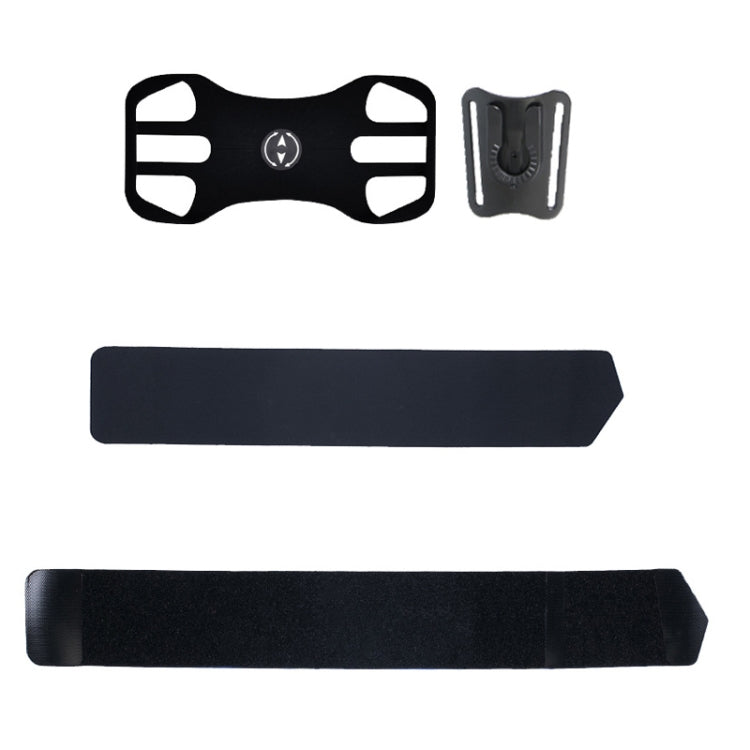 2 In 1 Four Paws Removable Swivel Arm Wrist Strap For 4.5-6.5 Inch Phones(Black)