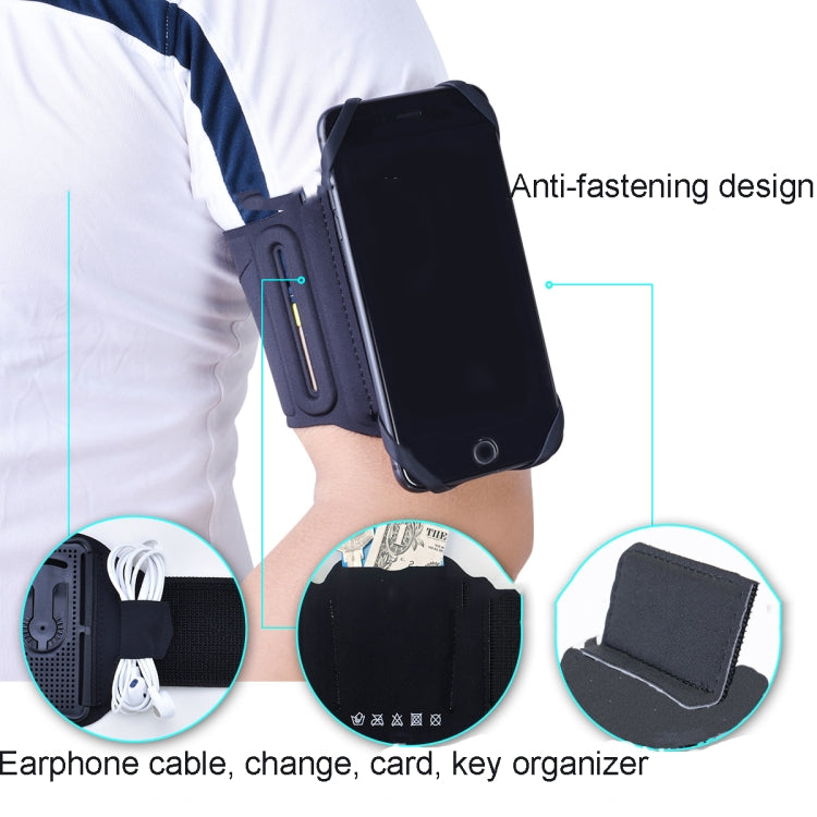 Four Jaws Rotating Removable Arm And Wrist Strap For 4.5-7 Inch Phones(Black) - Other by PMC Jewellery | Online Shopping South Africa | PMC Jewellery | Buy Now Pay Later Mobicred