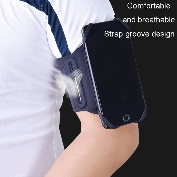 Four Jaws Rotating Removable Arm And Wrist Strap For 4.5-7 Inch Phones(Black) - Other by PMC Jewellery | Online Shopping South Africa | PMC Jewellery | Buy Now Pay Later Mobicred