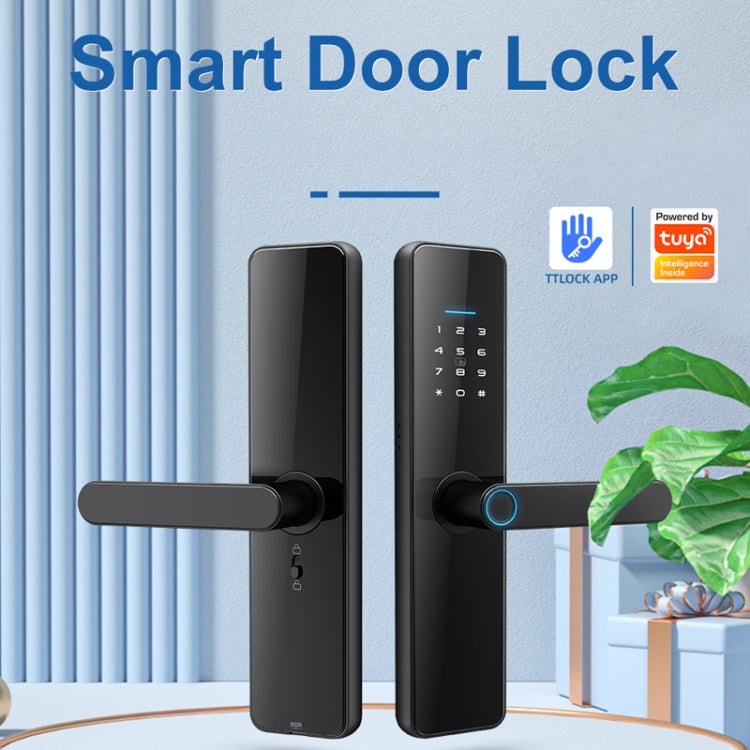 C91 Tuya Smart WiFi Password Fingerprint Electronic Door Lock(Bronze) - Door Lock by PMC Jewellery | Online Shopping South Africa | PMC Jewellery | Buy Now Pay Later Mobicred
