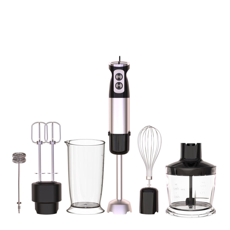 6-in-1 600W Multifunctional Electric Blender Stainless Steel Food Cooking Stick US Plug