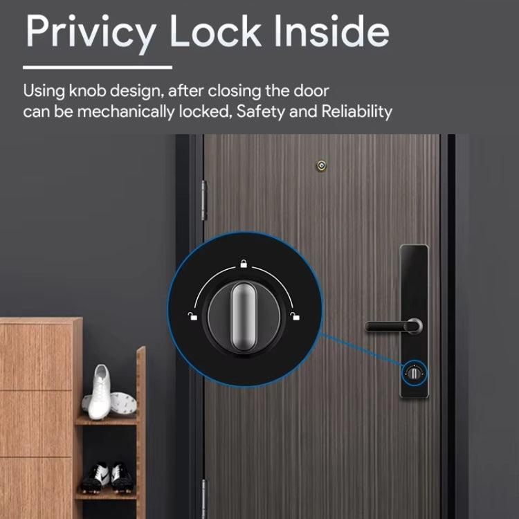 A60 Smart Fingerprint Password Door Lock With Doorbell, Spec: Tuya APP Version Gold - Door Lock by PMC Jewellery | Online Shopping South Africa | PMC Jewellery | Buy Now Pay Later Mobicred