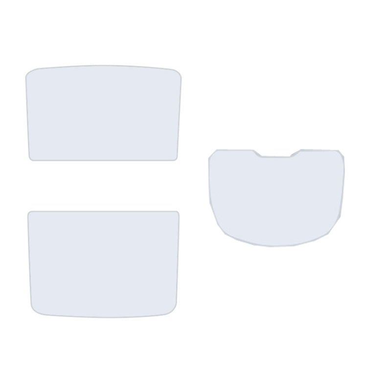 3pcs /Set For Tesla Model Y Ice Crystal Sunshade Car Roof Front And Rear Sunroof Shade(Beige)