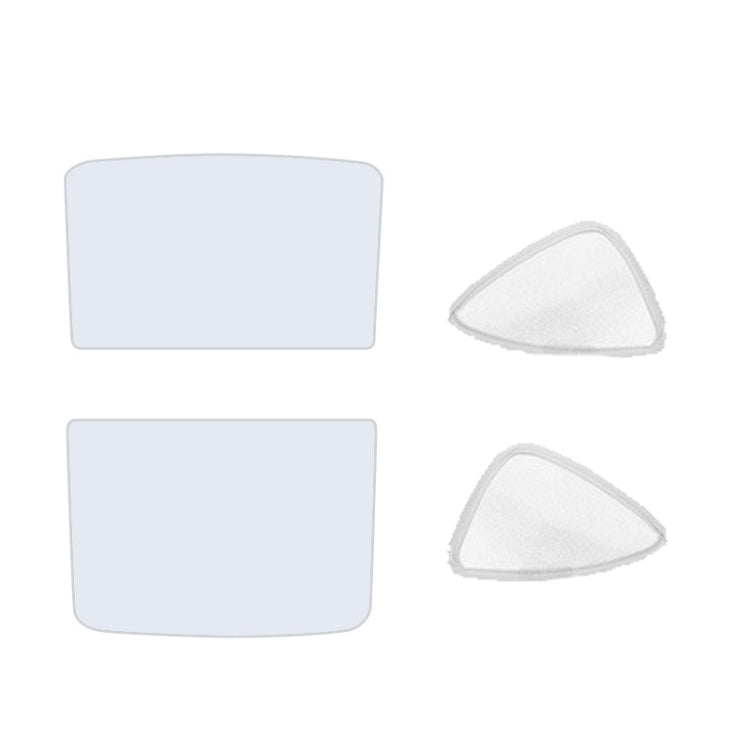 4pcs /Set For Tesla Model Y Ice Crystal Sunshade Car Roof Front And Rear Sunroof Shade(Beige)