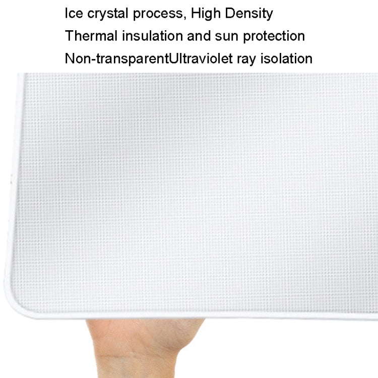 4pcs /Set For Tesla Model Y Ice Crystal Sunshade Car Roof Front And Rear Sunroof Shade(Beige)
