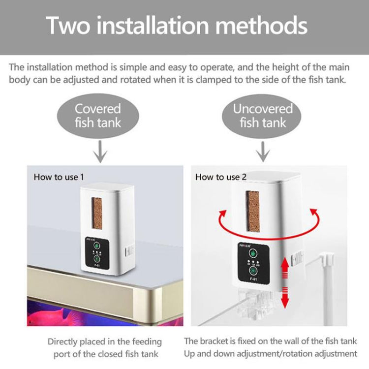 XINMA F-01 400ml Fish Tank Automatic Feeding Device Aquarium Intelligente Timing High-capacity Fish Feeder - Feeders by XINMA | Online Shopping South Africa | PMC Jewellery | Buy Now Pay Later Mobicred