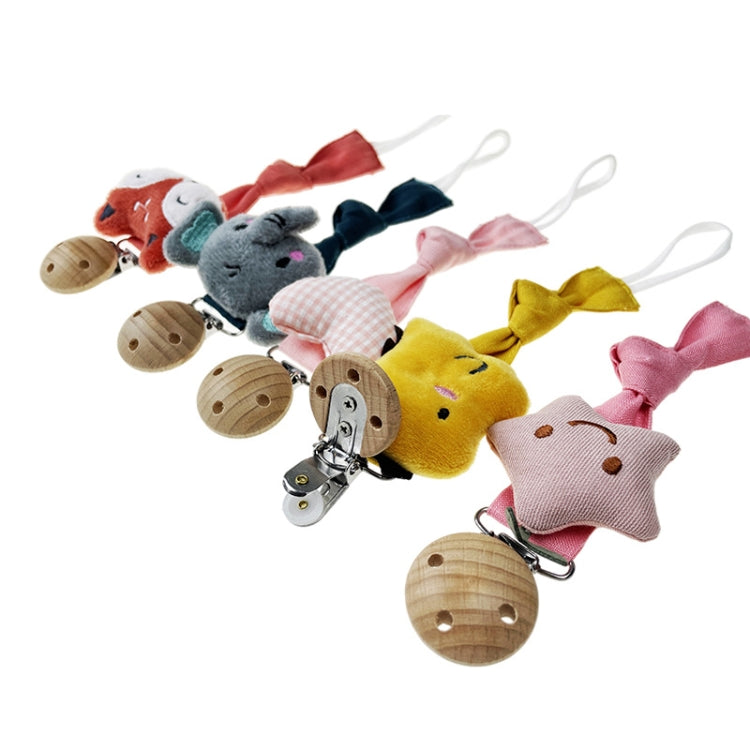 Animal Head Pacifier Chain Newborn Pacifier Clip, Style: Fox
