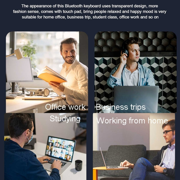 KB-333 RGB Backlit Wireless Bluetooth Keyboard Cell Phone Tablet Laptop Compatible Keypad(Black) - free shipping - PMC TechLife - Order now!