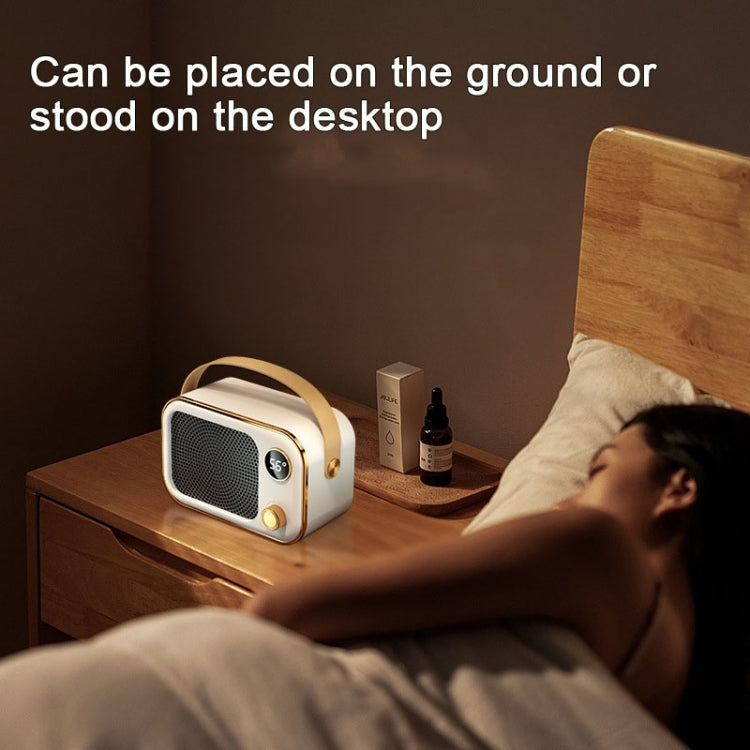 1200W Electric Heater Winter Hand Warmer with Screen Display,EU Plug(Orange)