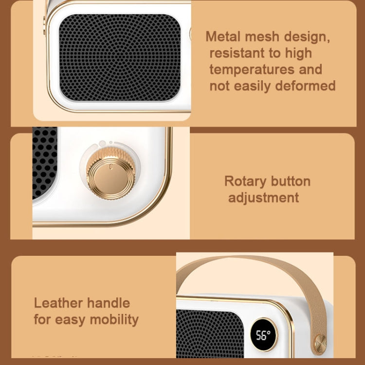 1200W Electric Heater Winter Hand Warmer with Screen Display,EU Plug(White) - free shipping - PMC TechLife - Order now!