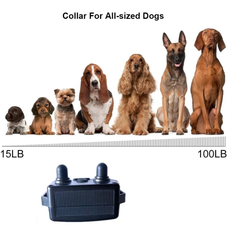 800m Remote Control Dog Trainer Stop Barker Electrical Shock Vibration Pet Collar(Black) - Training Aids by PMC Jewellery | Online Shopping South Africa | PMC Jewellery | Buy Now Pay Later Mobicred